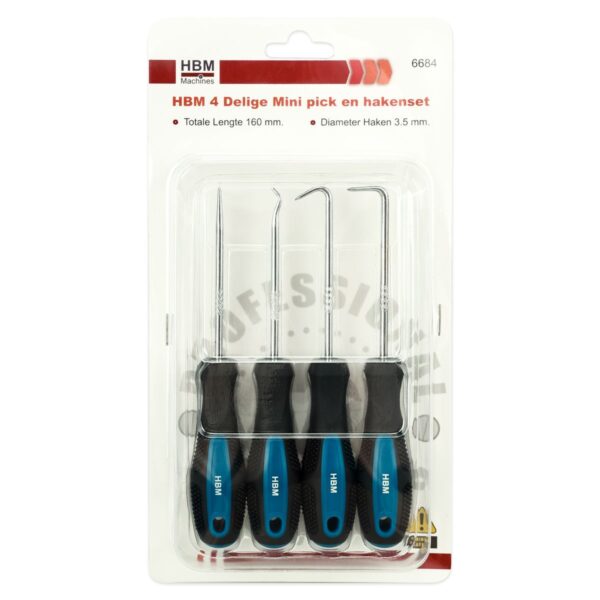 HBM 4 Delige Mini pick en hakenset - Afbeelding 3