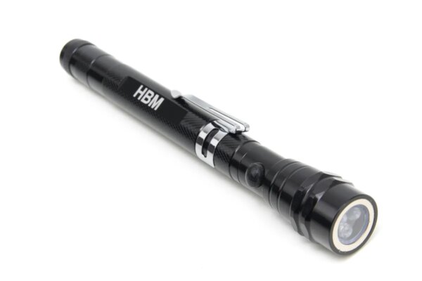HBM magneetgereedschappenset, inclusief LED lamp, spiegels en pick up magneten, 5-delig - Afbeelding 3