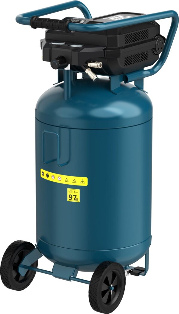 HBM verticale compressor 80 liter, olieloos - Afbeelding 3