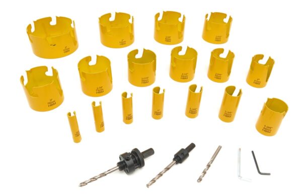 HBM Professionele 17 Delige Multi Materiaal TCT Diamanten Gatzagenset