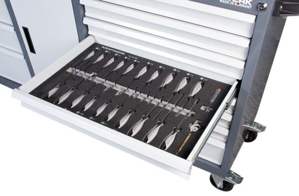 Kraftwerk gevulde gereedschapswagen 13 laden, 180 cm 377-delig - Afbeelding 4