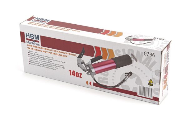 HBM Professionele Schaarvetspuit, Vetpistool met Pistoolgreep - Image 7