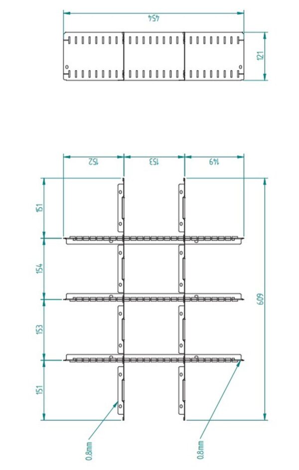 HBM tussenschot set 150 mm voor 1 lade - Bild 2