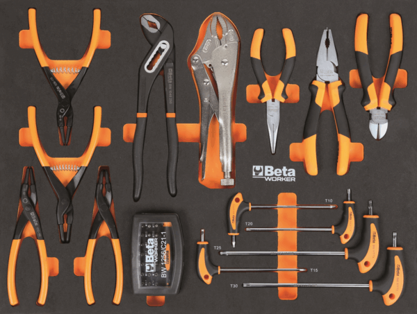 Beta werkplaatssysteem C45PRO 2.0, houten blad, inclusief 268-delig gereedschapset - Afbeelding 4