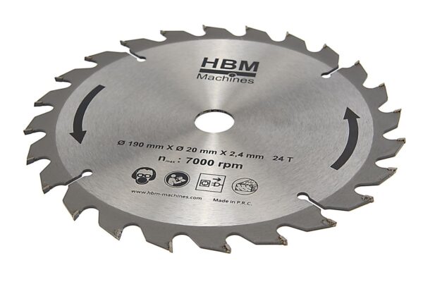 HBM zaagblad 190 mm voor invalzaag - Afbeelding 2