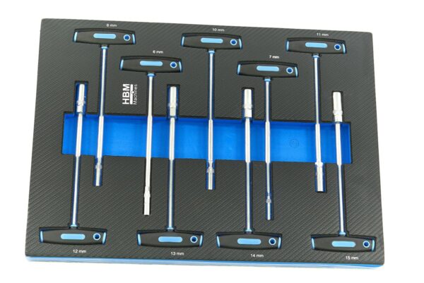 HBM 262 Delige Premium Gereedschapsvulling voor Gereedschapswagen - BLAUW - Afbeelding 10