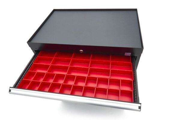 HBM 8 Laden Profi Gereedschapskast 88 x 58 x 100 cm zwart - Afbeelding 8