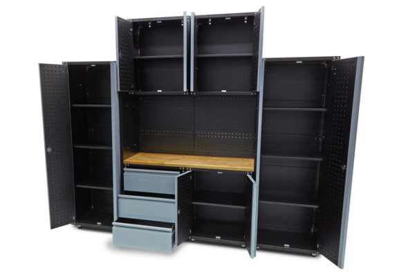HBM premium werkplaatssysteem, 9-delig, grijs - Bild 9