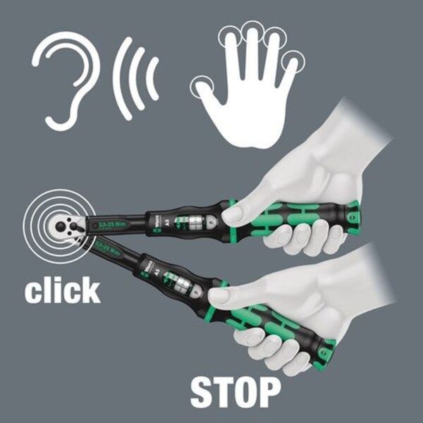 Wera Click-Torque momentsleutel 1/4 inch 2,5-25 Nm - Image 5