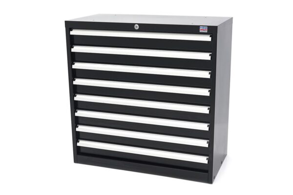 HBM 8 Laden Profi Gereedschapskast 90 x 45 x 90 cm zwart