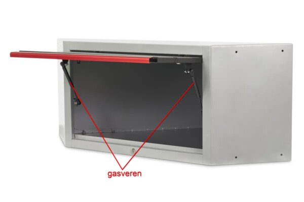 HBM Deluxe Bovenkast Hoek met Gasveren voor Werkplaatsinrichting - Image 5