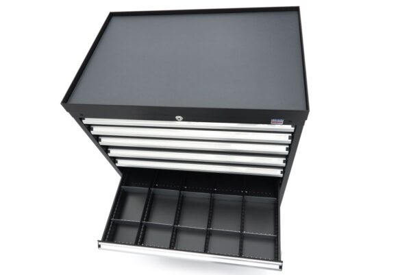 HBM 8 Laden Profi Gereedschapskast 88 x 58 x 100 cm zwart - Afbeelding 13