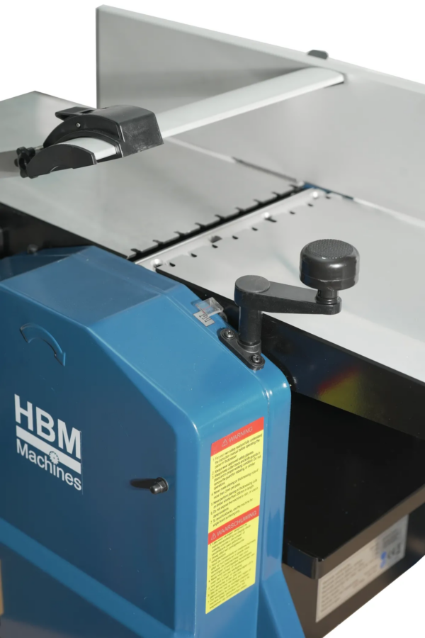 HBM 8 inch vlak- en vandiktebank – 1250W, 200mm werkbreedte, stofafzuiging - Afbeelding 4