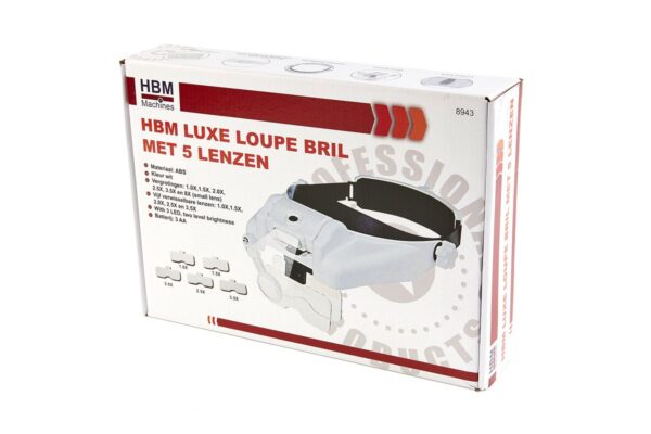 HBM Luxe Loupe Bril met 5 Lenzen - Afbeelding 6