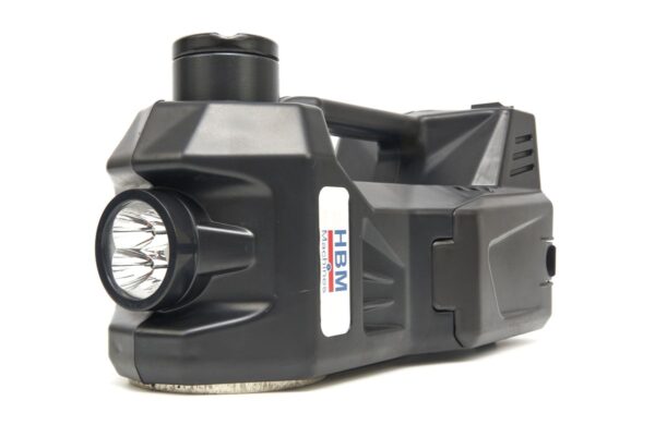 HBM Electrische 12 Volt 1,5 Ton Autokrik Met LED Verlichting Inclusief Slagmoersleutel 12 Volt in Hand - Image 5