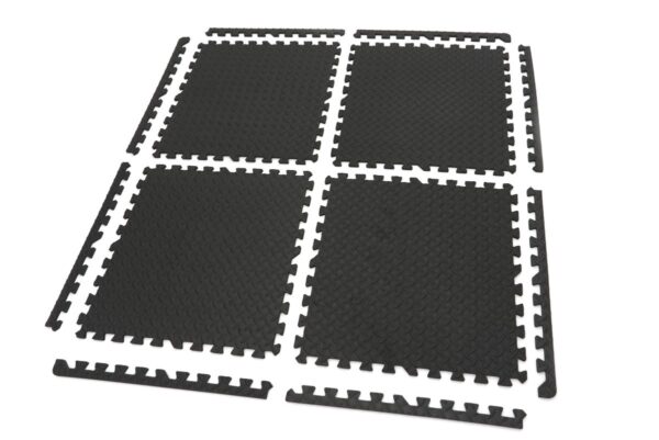 HBM EVA vloertegel set voor vloerbescherming 4-delig, zwart - Afbeelding 8