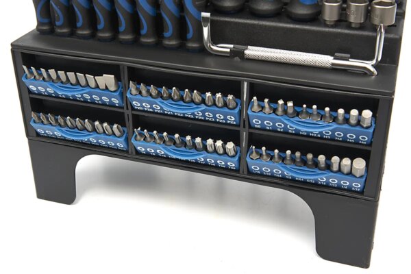 HBM soft grip schroevendraaier-, dopsleutel-, bitset 100-delig - Afbeelding 5