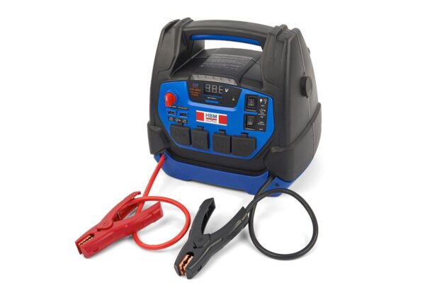 HBM Professionele Auto Startbooster, Jumpstarter Accu Booster, 230 V, 12 V, 22 Ah - Afbeelding 2
