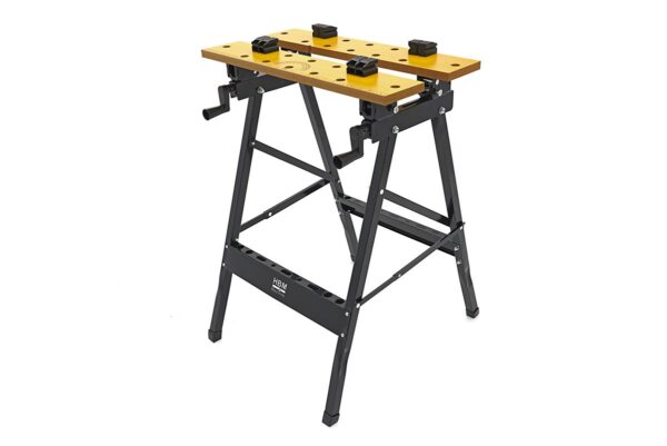 HBM Heavy Duty Opvouwbare Draagbare Werkbank met Kantelbaar Werkblad en 150 Kg. Capaciteit