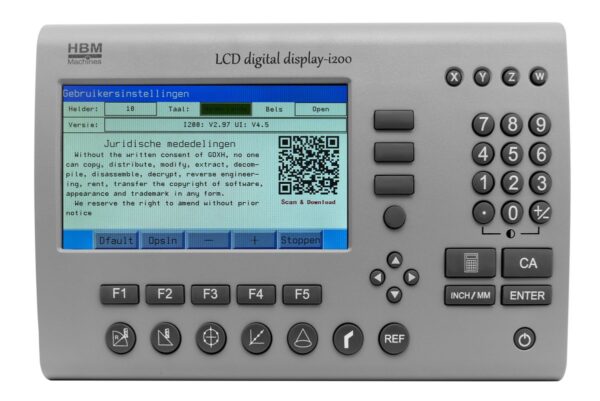 HBM Professionele 3 Assige Digitale Uitleeskast Met LCD Scherm - Afbeelding 11