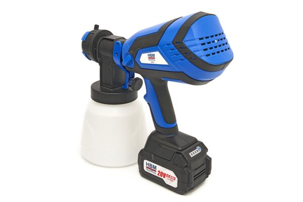 HBM 20 Volt 4.0AH Draagbare Elektrische Verfspuit Inclusief 2 Accu's Met 1000 ML Reservoir - Afbeelding 7