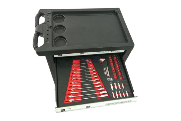 HBM Premium Gevulde gereedschapswagen - 154 Delig - Afbeelding 9