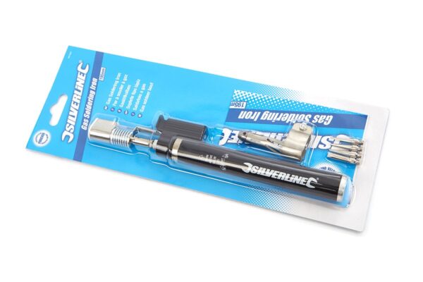 Silverline Gas soldeerbout, Gasbrander, Pengasbrander met 4 Soldeertips - Afbeelding 6