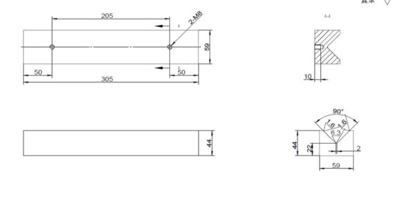 HBM Zetbank Hulpstuk Voor Werkplaatspers 305 x 5 mm. - Image 5