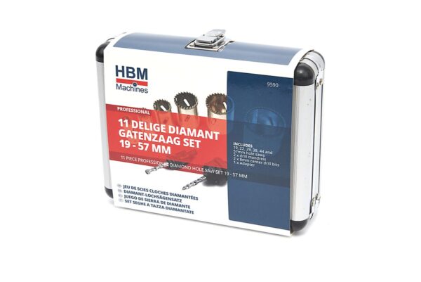 HBM 11 Delige Professionele Diamant Gatenzaag set 19 - 57 mm - Afbeelding 7