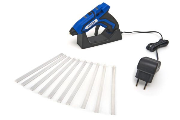 HBM 3.7V Oplaadbaar Lijmpistool Inclusief Standaard en 10 Lijmpatronen - Afbeelding 6