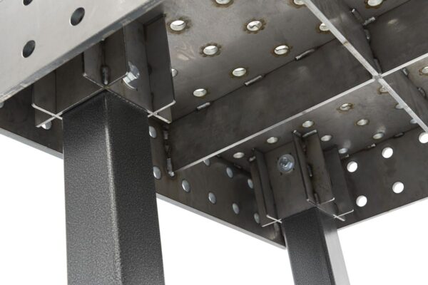 Weldkar lastafel Ø28 1000 x 1000 x 15 mm, verrijdbaar - Afbeelding 12