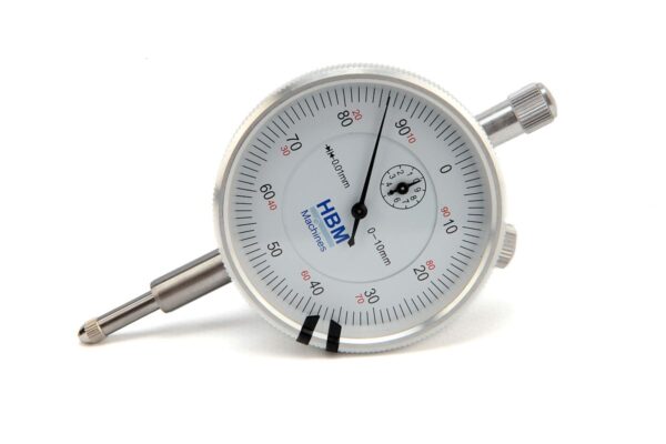 HBM 0,01 mm Slag 10 mm Analoge Meetklok Inclusief 5 Verlengstiften - Afbeelding 3