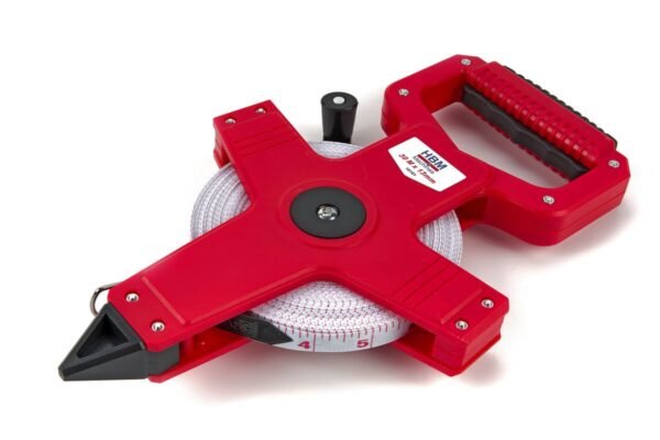 HBM 30 m x 13 mm Fiberglass Meetband, Meetlint, Landmeter - Afbeelding 6