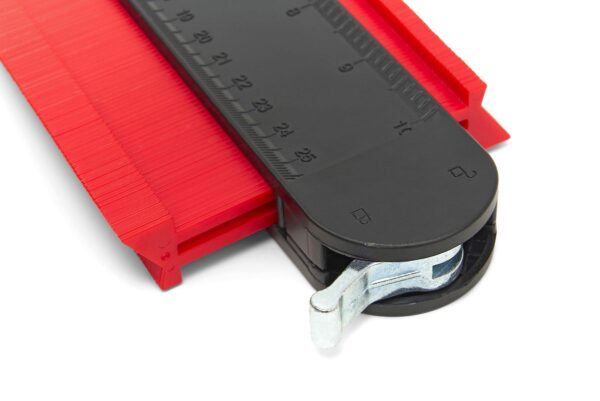 HBM 305 x 130 x 21 mm Professionele Magnetische Profielmal met Vergrendeling en Waterpas - Afbeelding 5