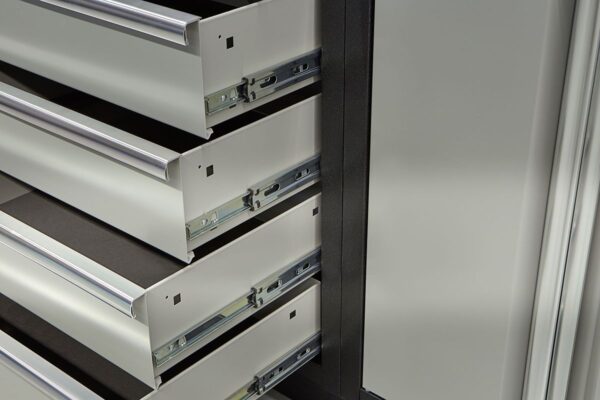 HBM professional modulair werkplaatssysteem, 16-delig, zwart grijs - Afbeelding 6