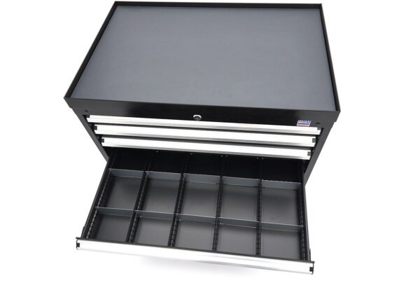 HBM 6 Laden Profi Gereedschapskast 88 x 58 x 80 cm zwart - Afbeelding 11
