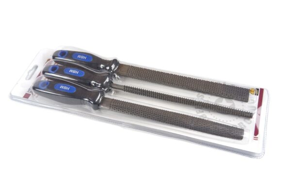 HBM 3 Delige Deluxe Houtraspenset / Houtvijlenset met Soft Grip Handvaten - Afbeelding 4