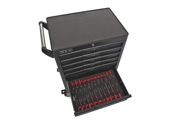 HBM Deluxe Gevulde Gereedschapswagen - 283 Delig, zwart - Afbeelding 10
