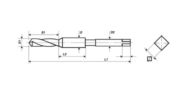 Volkel combi-bit set, M 3 - 10, 7 delig - Afbeelding 3