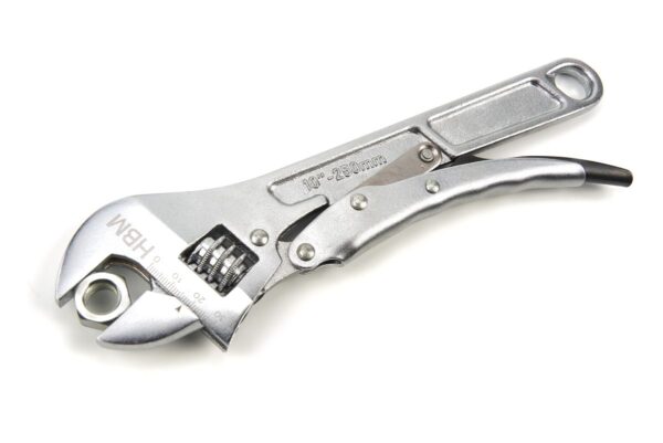 HBM 250 mm. Professionele Verstelbare Moersleutel Met Griptang Functie - Afbeelding 2