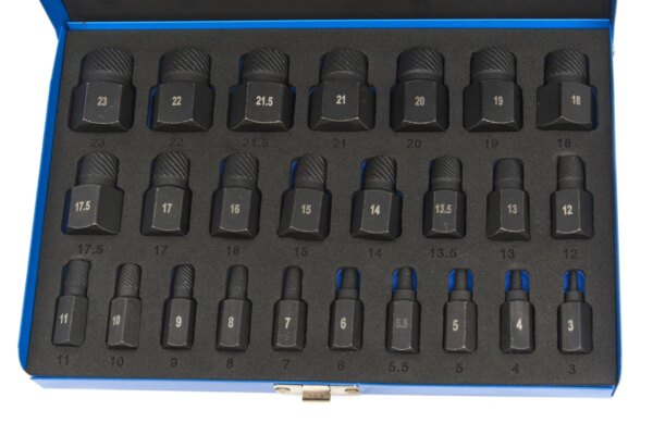 HBM multi-spline schroefextractorset 25-delig - Afbeelding 2