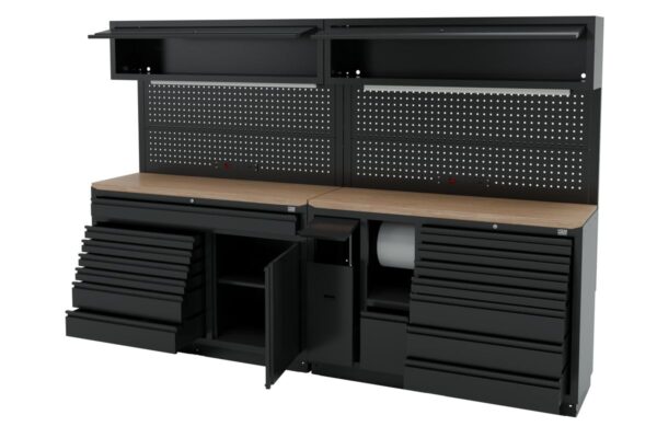 HBM modulair werkplaatssysteem 10-delig, zwart - Afbeelding 4