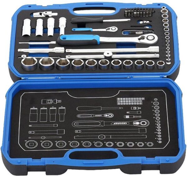 Gedore dopsleutelset 69-delig, 1/4, 1/2 inch -19 BMC20 - Afbeelding 3