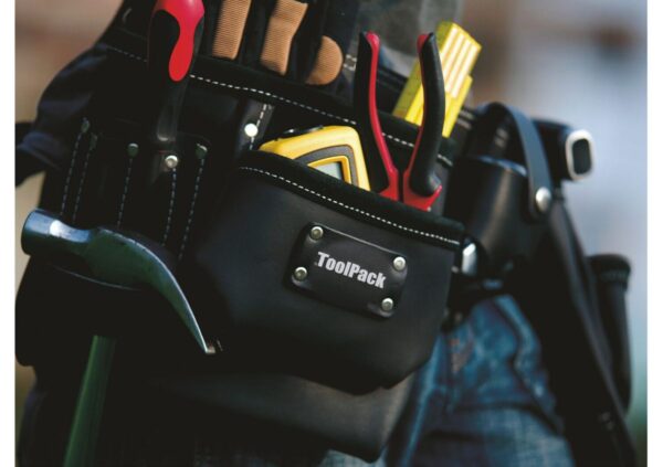 ToolPack Industriële dubbele gereedschapsgordel zwart - Afbeelding 4