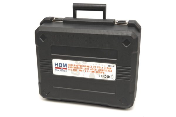 HBM Professionele Koolborstelloze Accu Cirkelzaag 165 mm 20 Volt 4,0AH - Afbeelding 15