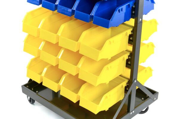 HBM Verrijdbaar Opbergrek Met 90 Opbergbakken - Afbeelding 6