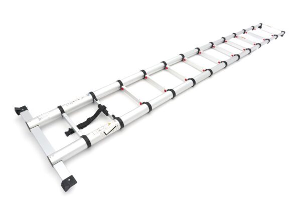 HBM Professionele Telescoopladder – Aluminium – Max. Werkhoogte 3.80 m - Afbeelding 4