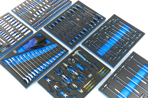 HBM 262 Delige Premium Gereedschapsvulling voor Gereedschapswagen - BLAUW - Afbeelding 3
