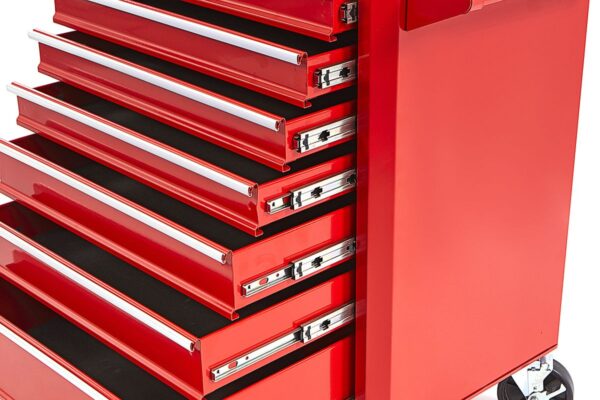 HBM Gereedschapswagen met 7 laden - 66 cm - rood - Afbeelding 5