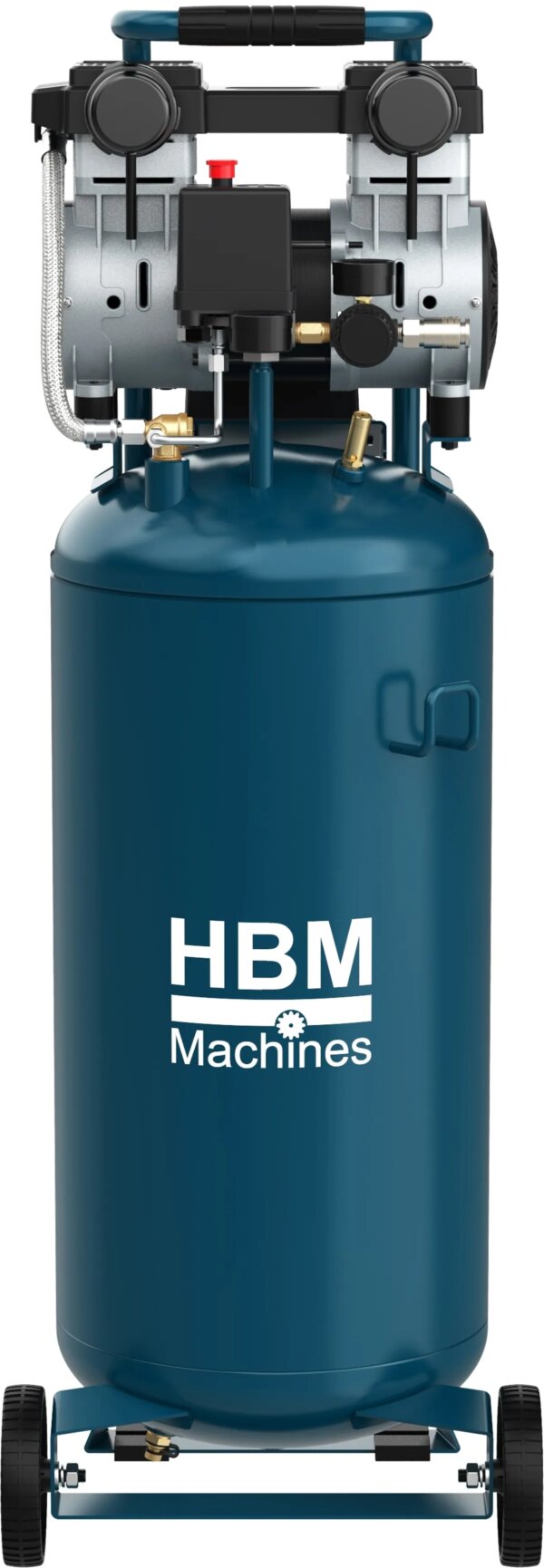 HBM verticale Low Noise compressor 50 liter - Afbeelding 2